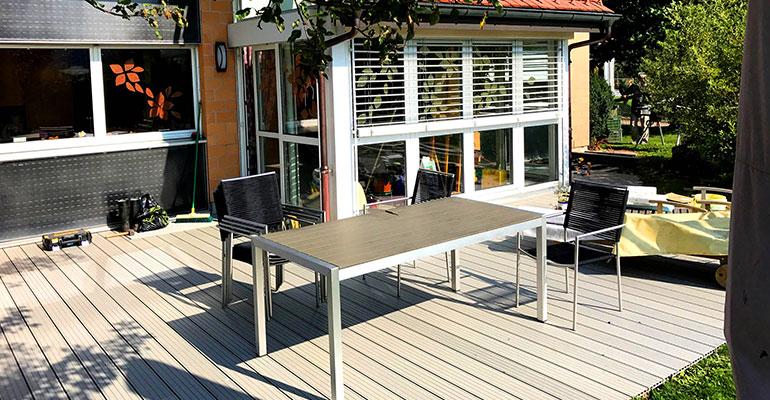 Une variété personnalisée de conception de planches de terrasse extérieures | Matériau WPC